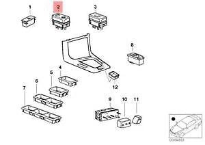 NEW BMW Z3 E36 SUNROOF SWITCH BUTTON 61318368941 8368941 ORIGINAL