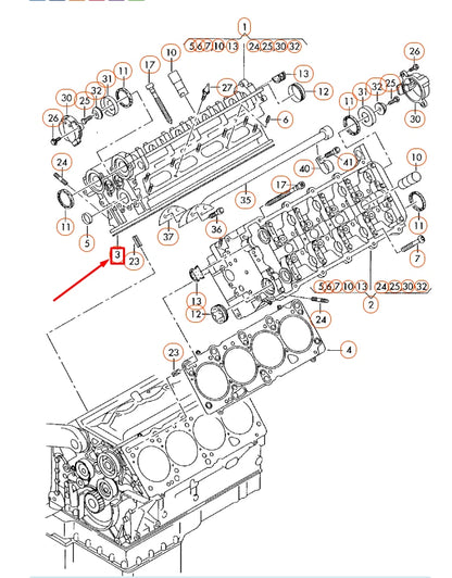 NEW AUDI A6 C5 CYLINDER HEAD GASKET CYLINDERS 1-4 077103383BS