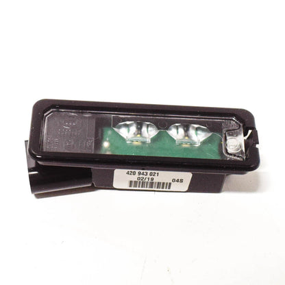 NEW AUDI R8 42 LICENSE PLATE NUMBER LED LIGHT 420943021 ORIGINAL