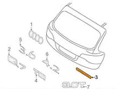 NEW AUDI A7 4G TRUNK LID CHROME BADGE EMBLEM 4B0853737D2ZZ