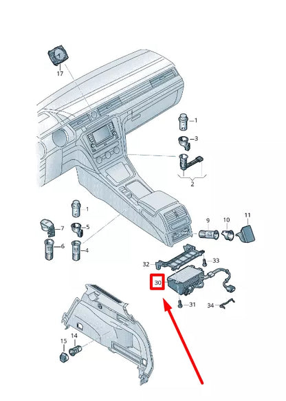 NEW VW ARTEON 3H7 POWER INVERTER UNIT 5Q0907155C ORIGINAL