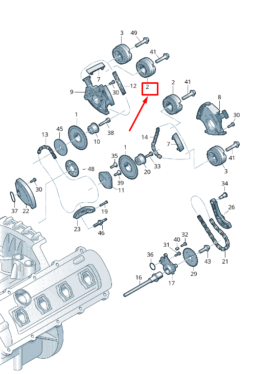 new audi q7 4m engine camshaft adjuster unit 06e109083p original