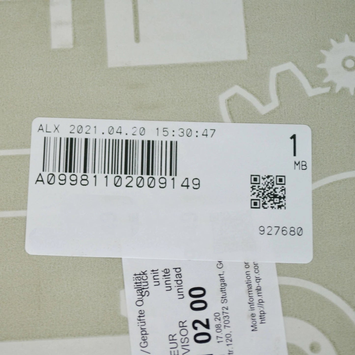 NEW MERCEDES-BENZ E-CLASS W213 RIGHT WING MIRROR COVER A09981102009149