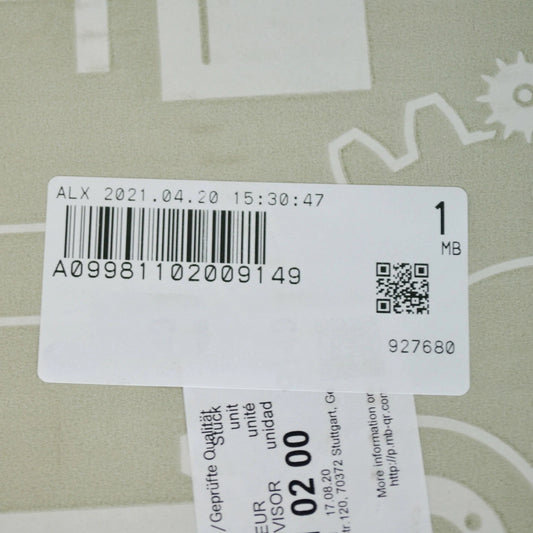 NEW MERCEDES-BENZ E-CLASS W213 RIGHT WING MIRROR COVER A09981102009149