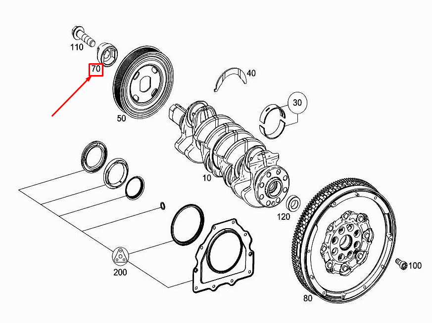 new mercedes-benz c w205 vibration absorber spacer ring a6269970044 original