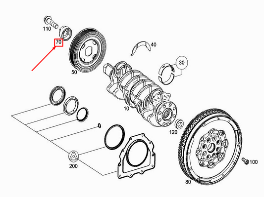new mercedes-benz c w205 vibration absorber spacer ring a6269970044 original