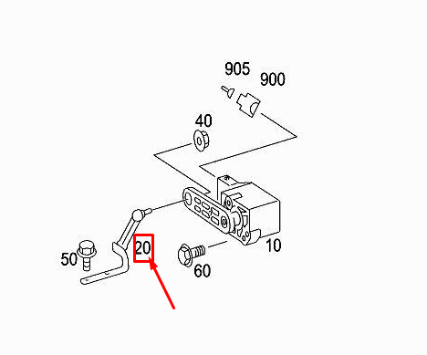 new mercedes-benz r w251 rear level control sensor link rod a2513202332 original