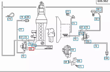 NEW MERCEDES BENZ ML W163 PRESSURE CONVERTER A0005450427 ORIGINAL