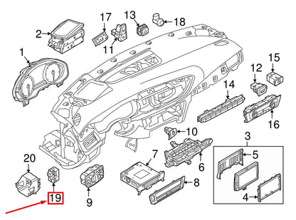 NEW AUDI A7 SPORTBACK 4G IGNITION SWITCH 4H0909131