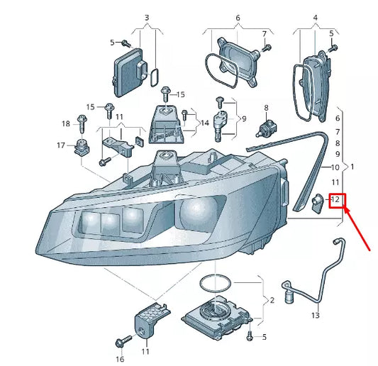 NEW AUDI Q2 GA HEADLIGHT VENT CAP 8V0941041A
