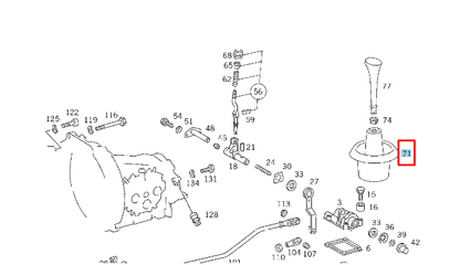 NEW MERCEDES-BENZ G W460 GEARLEVER GAITER SEAL A4602670297 ORIGINAL
