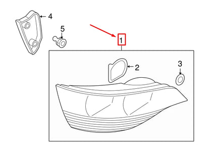 NEW AUDI Q5 8R REAR LEFT UPPER TAILLIGHT 8R0945093B ORIGINAL