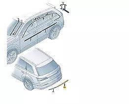 NEW AUDI Q7 4M REAR TAILGATE CENTER STRIP TRIM 4M08539273Q7 ORIGINAL