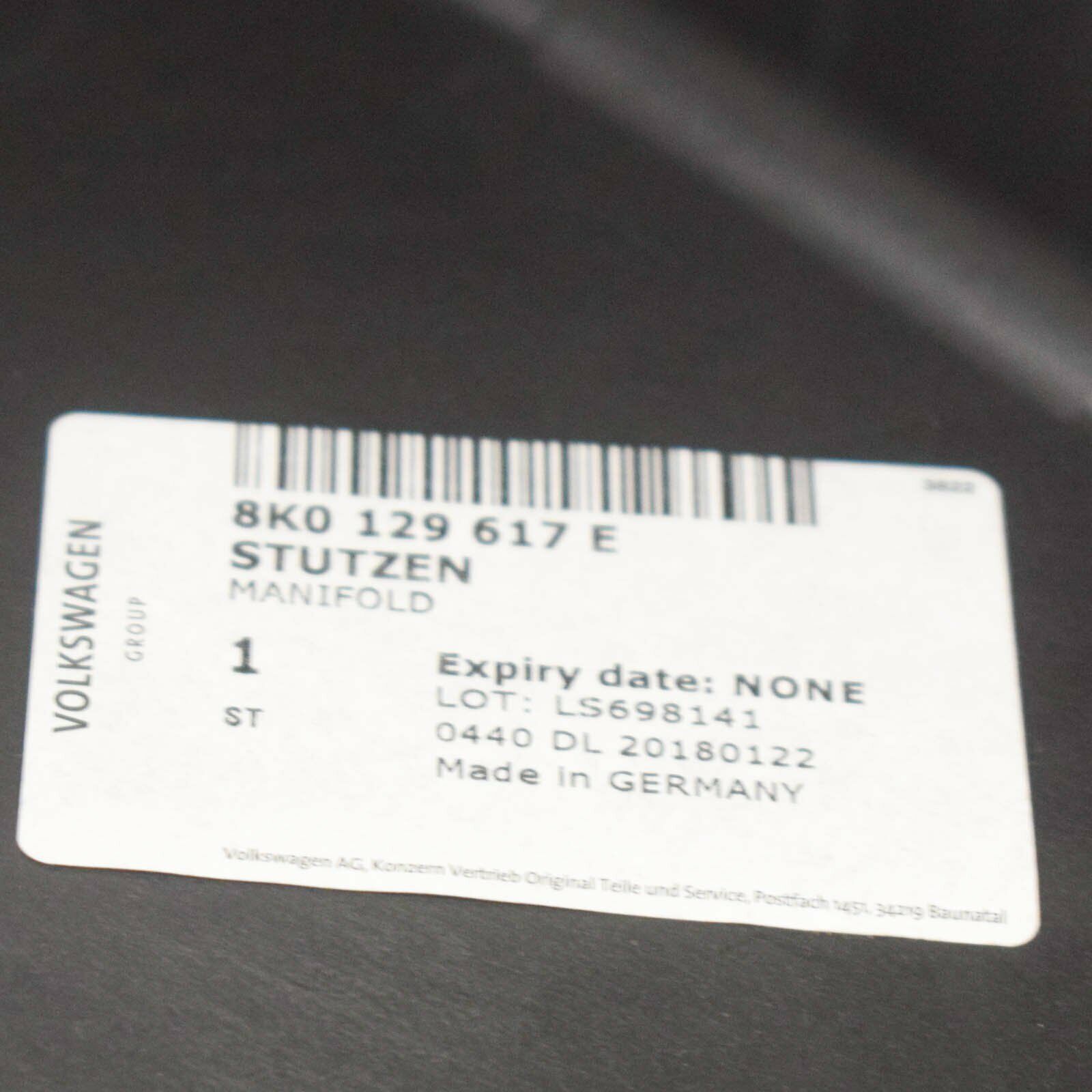 NEW AUDI A4 B8 FRONT AIR DUCT 8K0129617E ORIGINAL