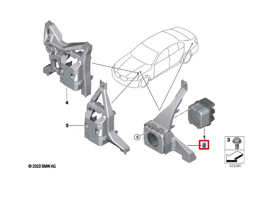 NEW BMW X5 G05 VEHICLE SOUND GENERATOR HOLDER 65152622660 ORIGINAL
