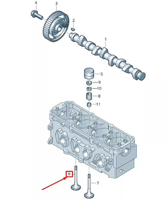 NEW VOLKSWAGEN CADDY 2K MK3 INLET VALVE 06A109601E