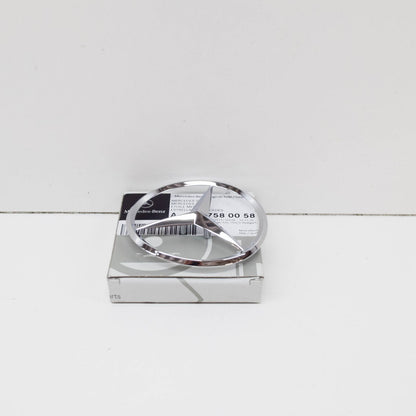 NEW MERCEDES-BENZ C215 CL REAR SILVER BOOT LID STAR BADGE EMBLEM A2157580058