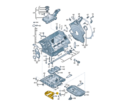 NEW AUDI A4 AVANT B8 ENGINE OIL SUMP WINDAGE TRAY 06E103138M ORIGINAL