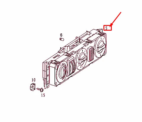 NEW MB SPRINTER 903 HEATER CONTROL PANEL SWITCH RHD A0008306585