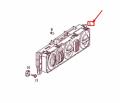 NEW MB SPRINTER 903 HEATER CONTROL PANEL SWITCH RHD A0008306585