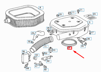 NEW MERCEDES-BENZ E W210 AIR CLEANER ASSEMBLY GROMMET A1020940060 ORIGINAL