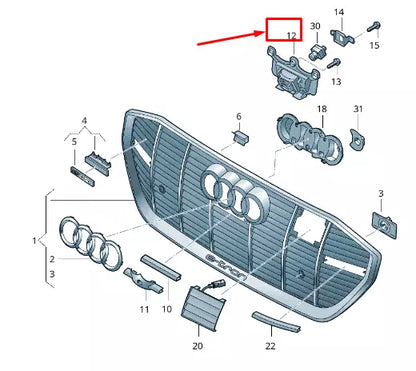NEW AUDI E-TRON GEN PARK ASSIST CAMERA BRACKET 4KE853231