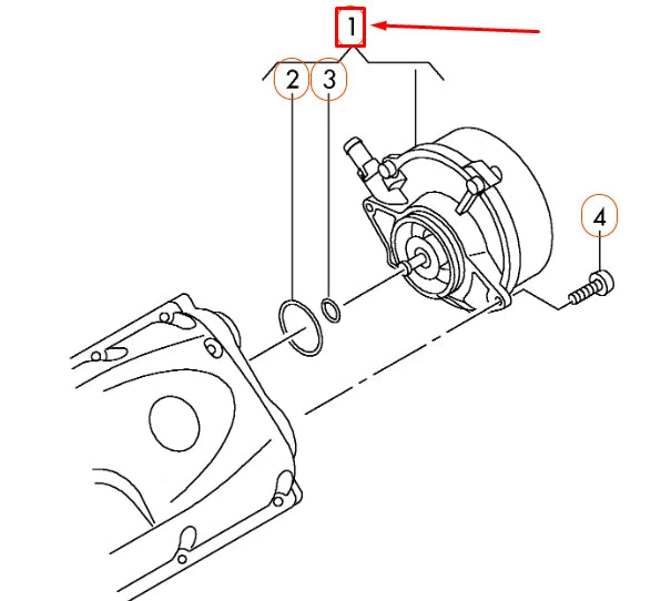 NEW AUDI A4 B8 VACUUM PUMP 059145100H ORIGINAL