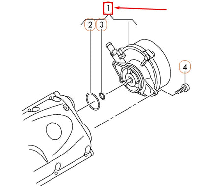 NEW AUDI A4 B8 VACUUM PUMP 059145100H ORIGINAL