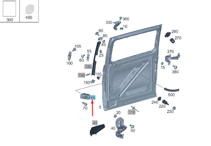 NEW MERCEDES-BENZ VITO W447 SLIDING DOOR END STOP A4477330072 ORIGINAL