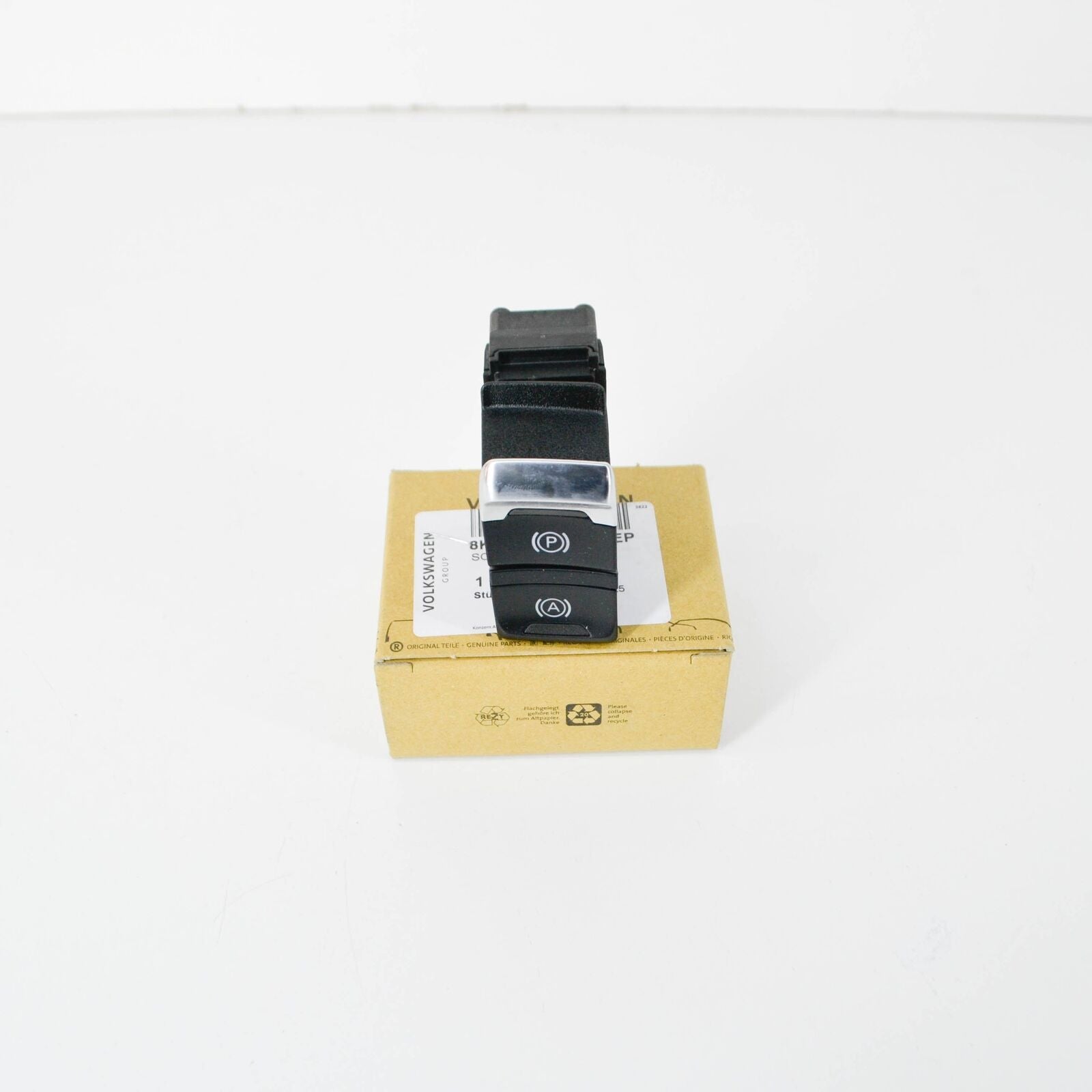 NEW AUDI A4 B8 PARKING BRAKE SWITCH BUTTON LHD 8K1927225D WEP ORIGINAL