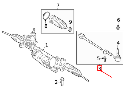 new bmw 3 g20 steering right tie rod 32105a451a8 original
