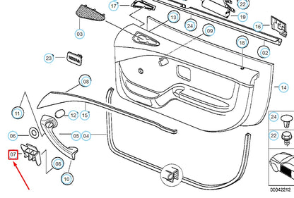 NEW BMW Z3 E36 FRONT DOOR COINBOX 51418397813 8397813 ORIGINAL