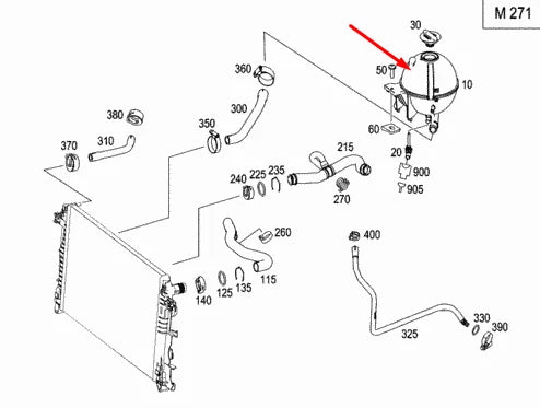 NEW MERCEDES-BENZ SPRINTER 906 EXPANSION COOLANT TANK A9065010503 2008