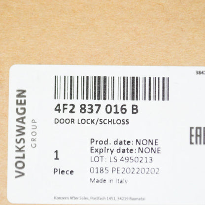 NEW AUDI A3 8P7 FRONT RIGHT DOOR LOCK SWITCH 4F2837016B ORIGINAL