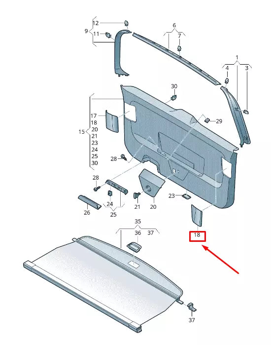 NEW VW TOURAN 5T LEFT REAR LID INSPECTION COVER 5TA86765582V