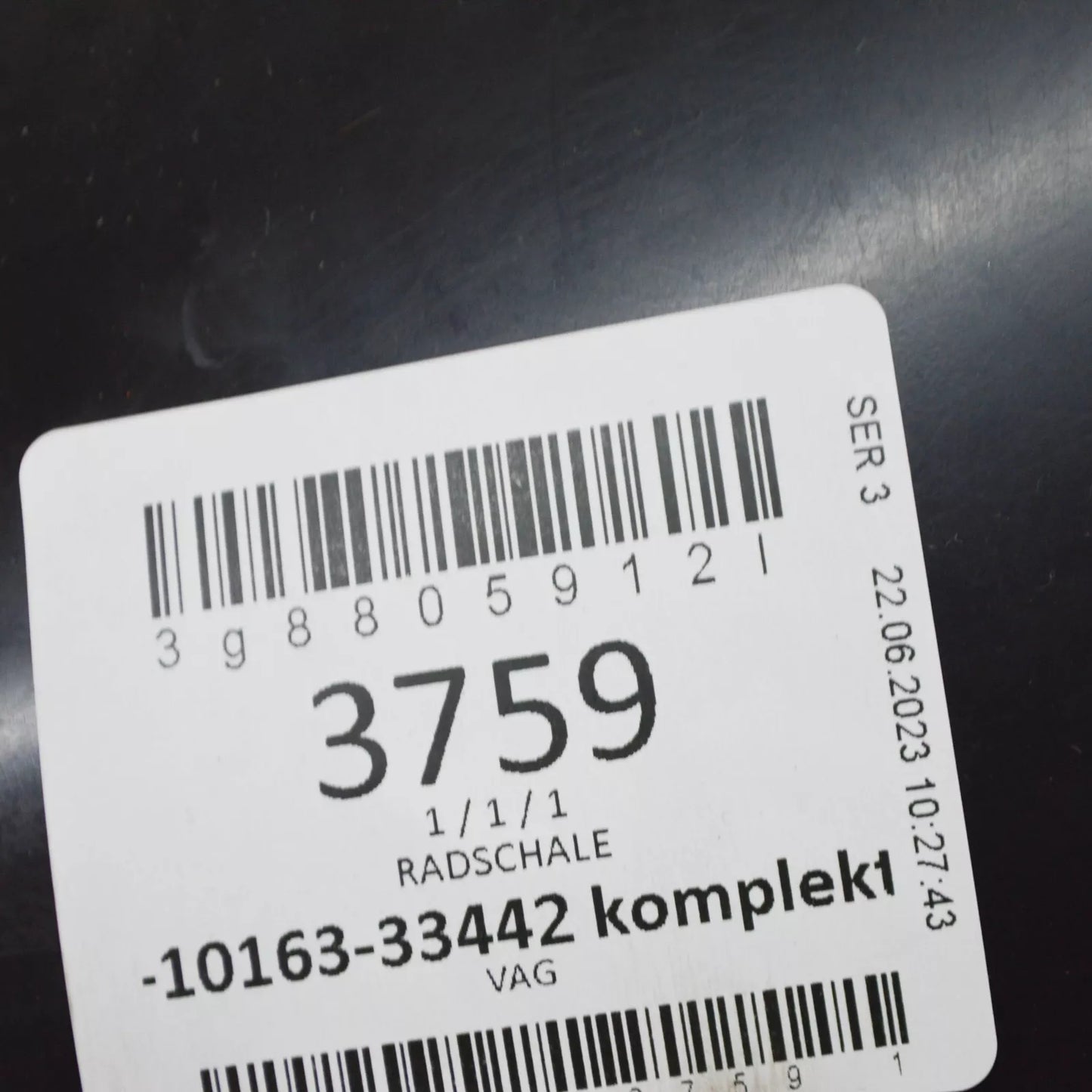 NEW VOLKSWAGEN ARTEON 3H7 FRONT RIGHT INNER FENDER FRONT PART 3G8805912L