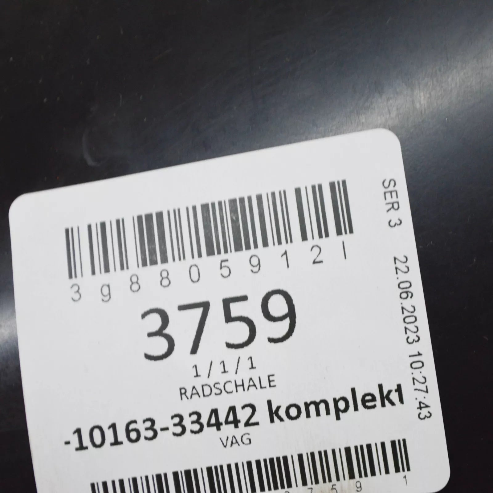 NEW VOLKSWAGEN ARTEON 3H7 FRONT RIGHT INNER FENDER FRONT PART 3G8805912L