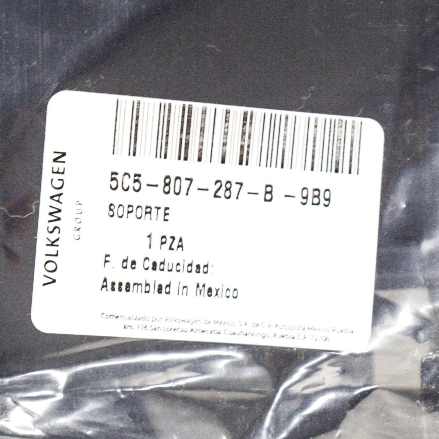 NEW VOLKSWAGEN BEETLE 5C FRONT BUMPER LICENSE PLATE HOLDER 5C5807287B9B9