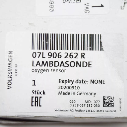 NEW AUDI A6 C6 LAMBDA OXYGEN SENSOR 07L906262R ORIGINAL
