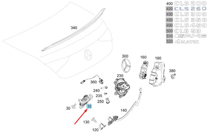 NEW MERCEDES-BENZ CLS C257 REAR LID LOCK A0997501900 ORIGINAL