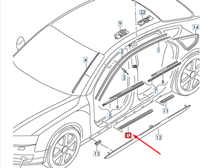 new audi a5 8t3 front left s5 entry trim strip 8t8853373a01c original