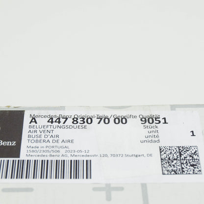 NEW MERCEDES-BENZ VITO W447 FRONT RIGHT ROOF AIR VENT A44783070009051 ORIGINAL
