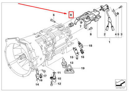 new bmw 3 e46 gearshift rod joint 25112229793 2229793 original