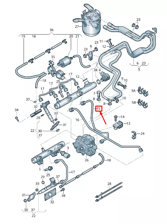 NEW AUDI Q7 4L FUEL LINE 059130309AH