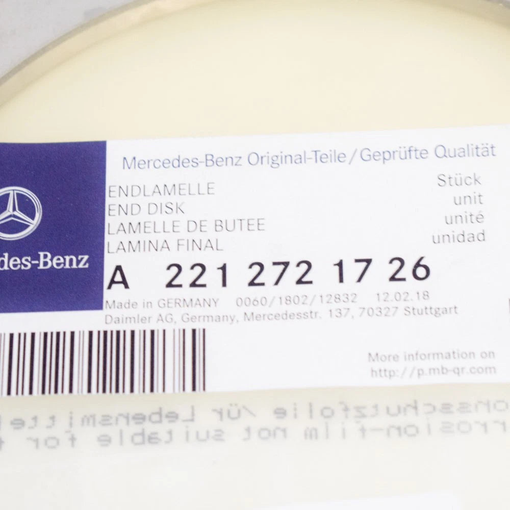 NEW MB S-CLASS W221 GEARBOX TRANSMISSION CLUTCH FRICTION DISC A2212721726