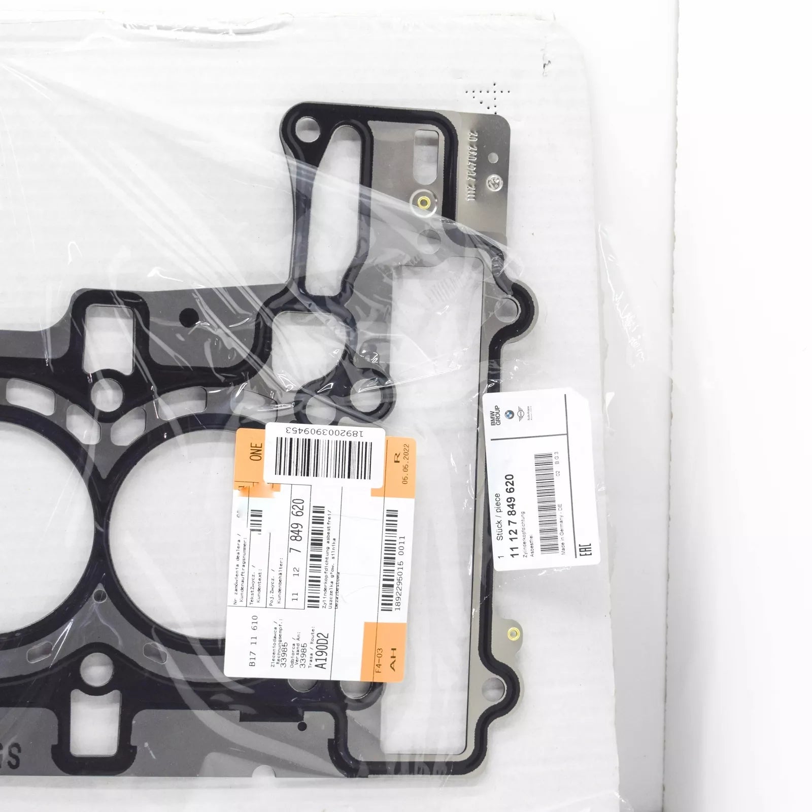 NEW BMW 3 F30, F80 ENGINE CYLINDER HEAD GASKET 11127849620 7849620 ORIGINAL