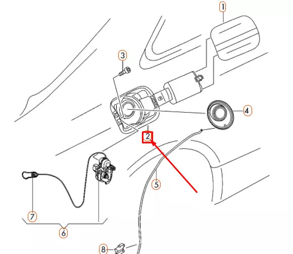 NEW AUDI A5 8T3 FUEL FILLER FLAP INSERT 8T8809906D ORIGINAL