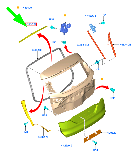 new ford mondeo mk5 estate luggage compartment door tape 1908838 original