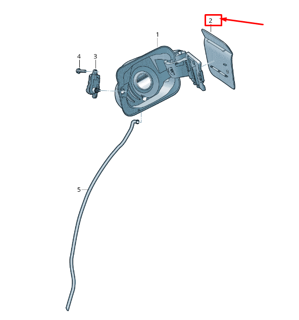 new skoda karoq nu fuel filler flap 575809909 original