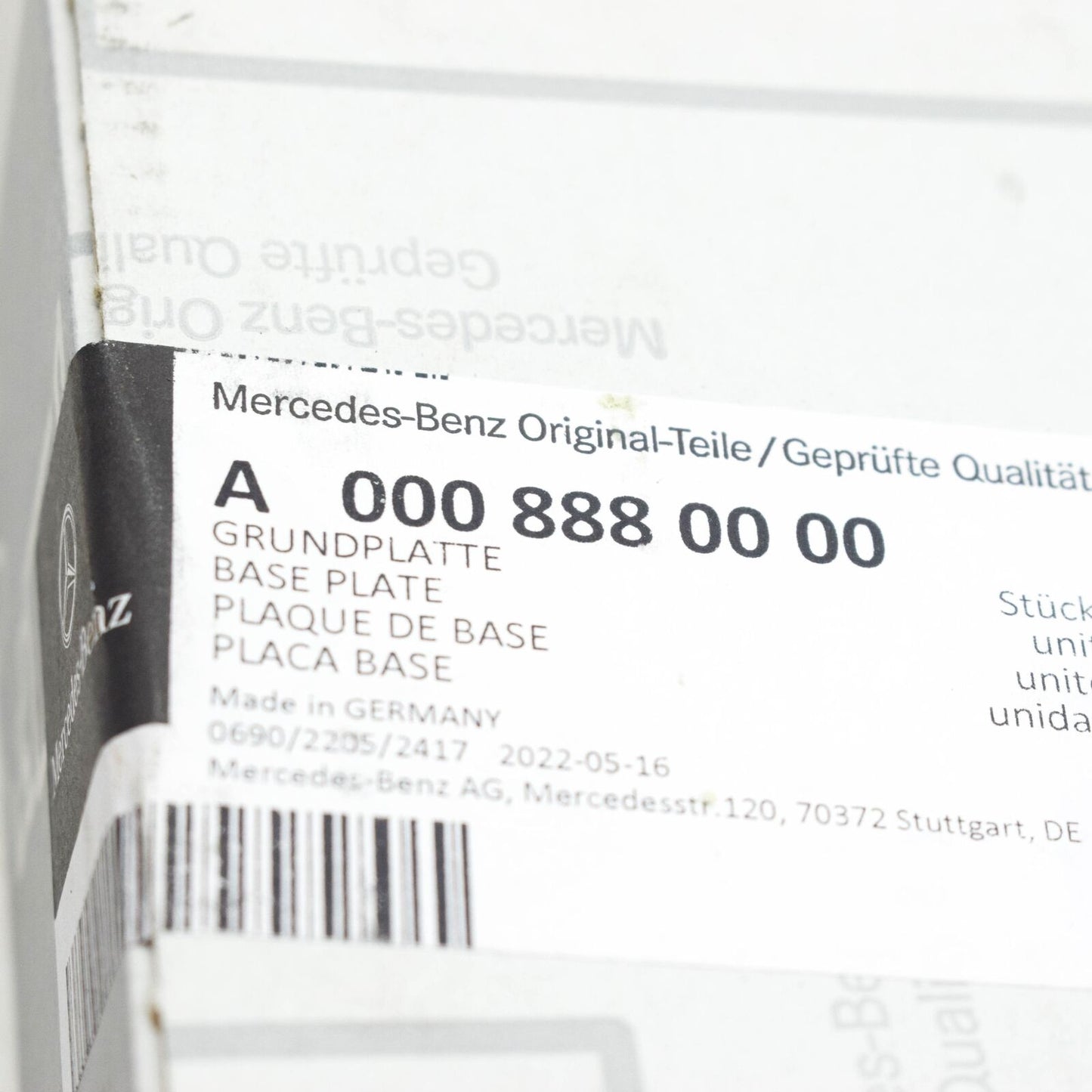 NEW MB E W213 RADIATOR GRILLE STAR BADGE EMBLEM BASE PLATE A0008880000 ORIGINAL